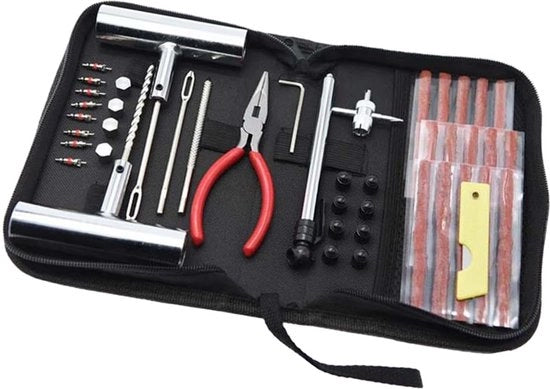 Set di riparazione delle gomme - Motor - Set di riparazione delle gomme – Set di riparazione delle gomme - Kit di riparazione delle gomme - per auto - furgone - motocicletta - bagagliaio
