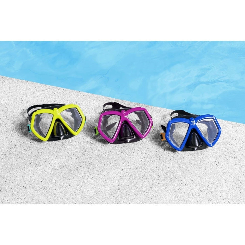 Trade Shop - Maschera Eversea Dive Lenti In Policarbonato 7-14 Anni Colori Assortiti 22040 -