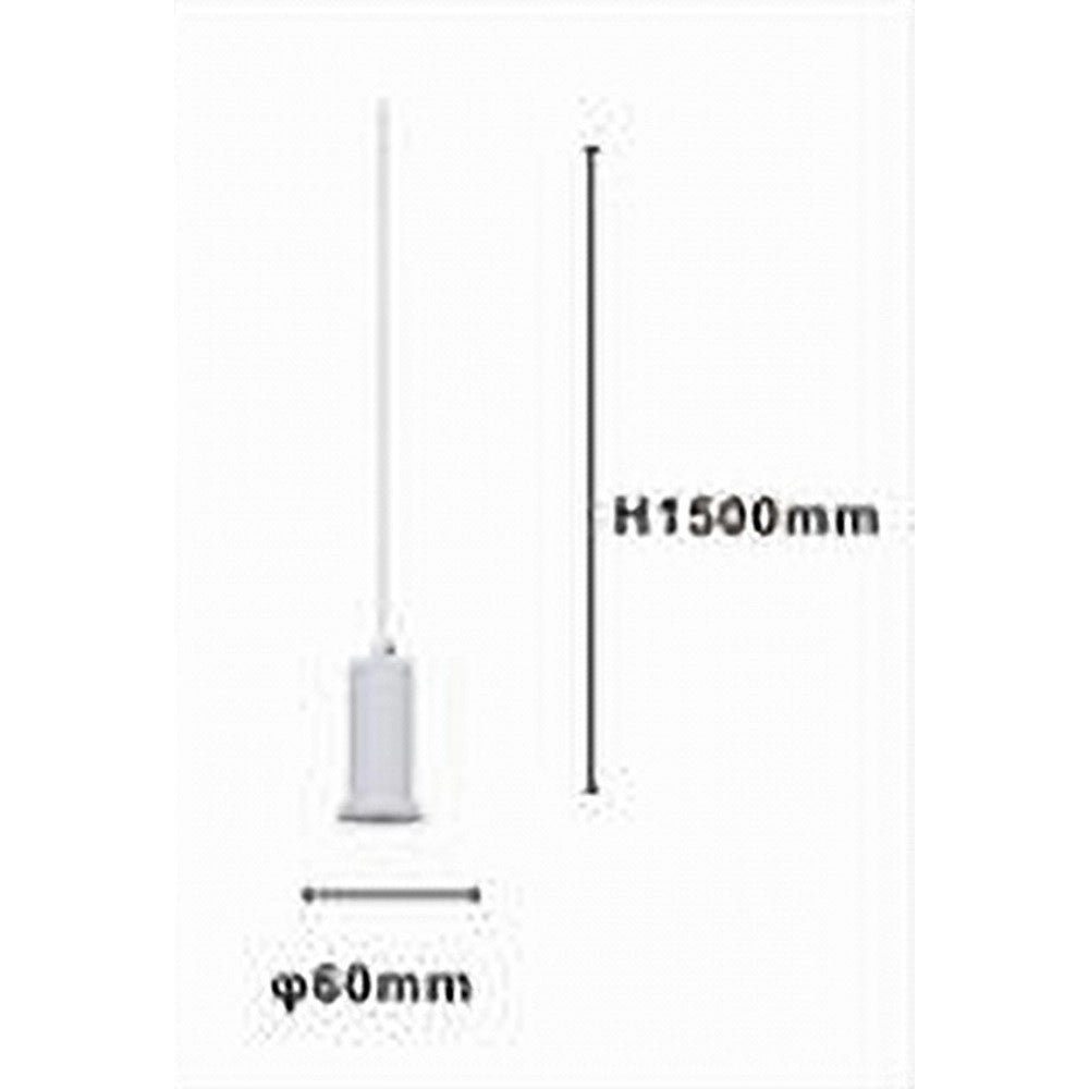 Trade Shop - Lampadario A Sospensione Moderna Contemporaneo Bianco Portalampada Pendente E27 33832 -