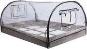 Casa quadrata per orto in legno e copertura 120 x 80 x 50 cm