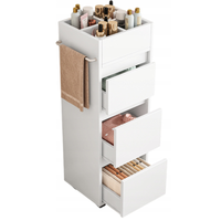 Mobile a Colonna Bianco 90 cm per Bagno Moderno e Compatto