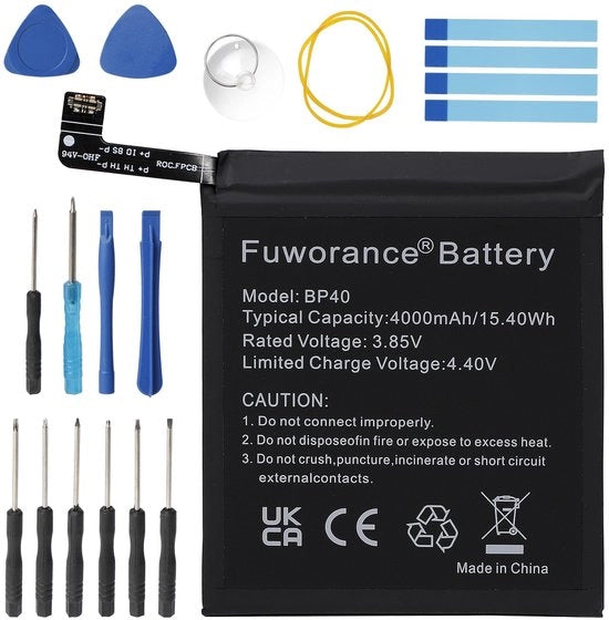 Batteria ricaricabile da 4000 mAh - Grande capacità - Li-Ion - Adatto per Xiaomi Mi 9T Pro e Redmi K20 Pro