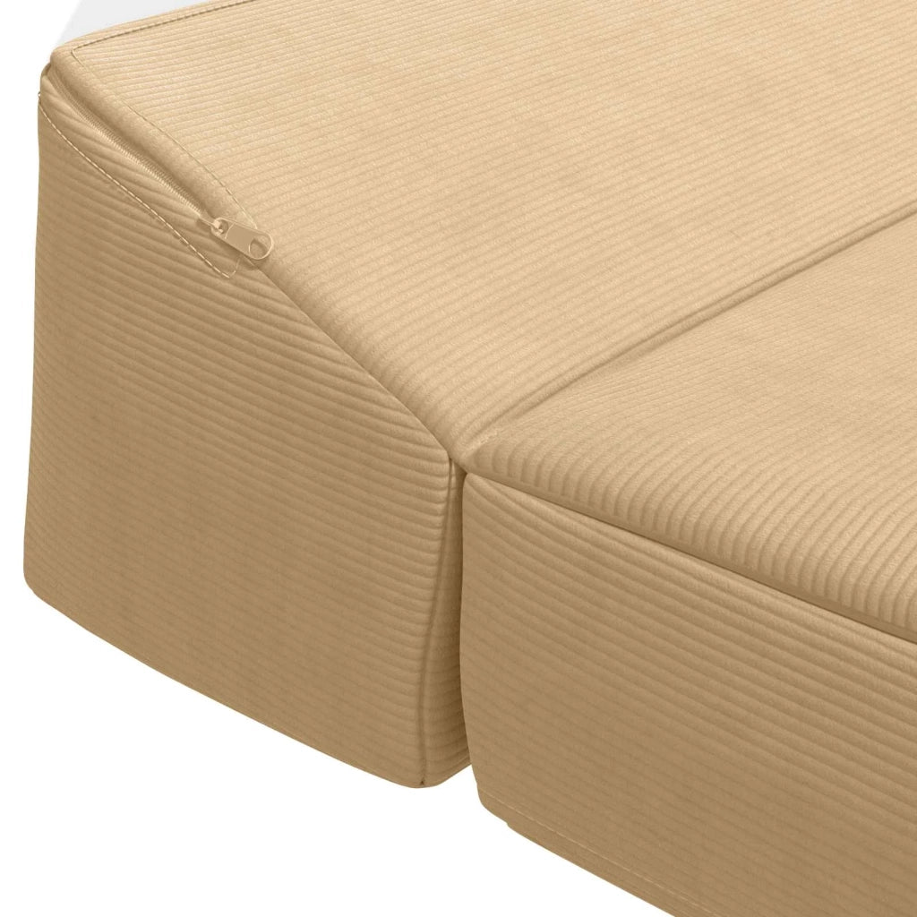 Divano Letto Pieghevole Grigio Verde Chiaro 200 x 70 x 10 cm