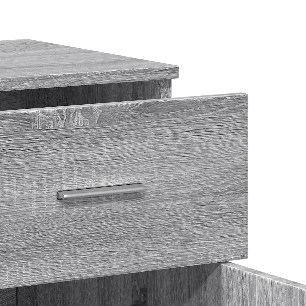 Credenze 2 pz Grigio Sonoma 79x38x80 cm in Legno Multistrato 3276621