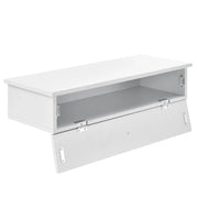 Set di 2 mensole da parete contenitore 60 cm bianco 03_0003638