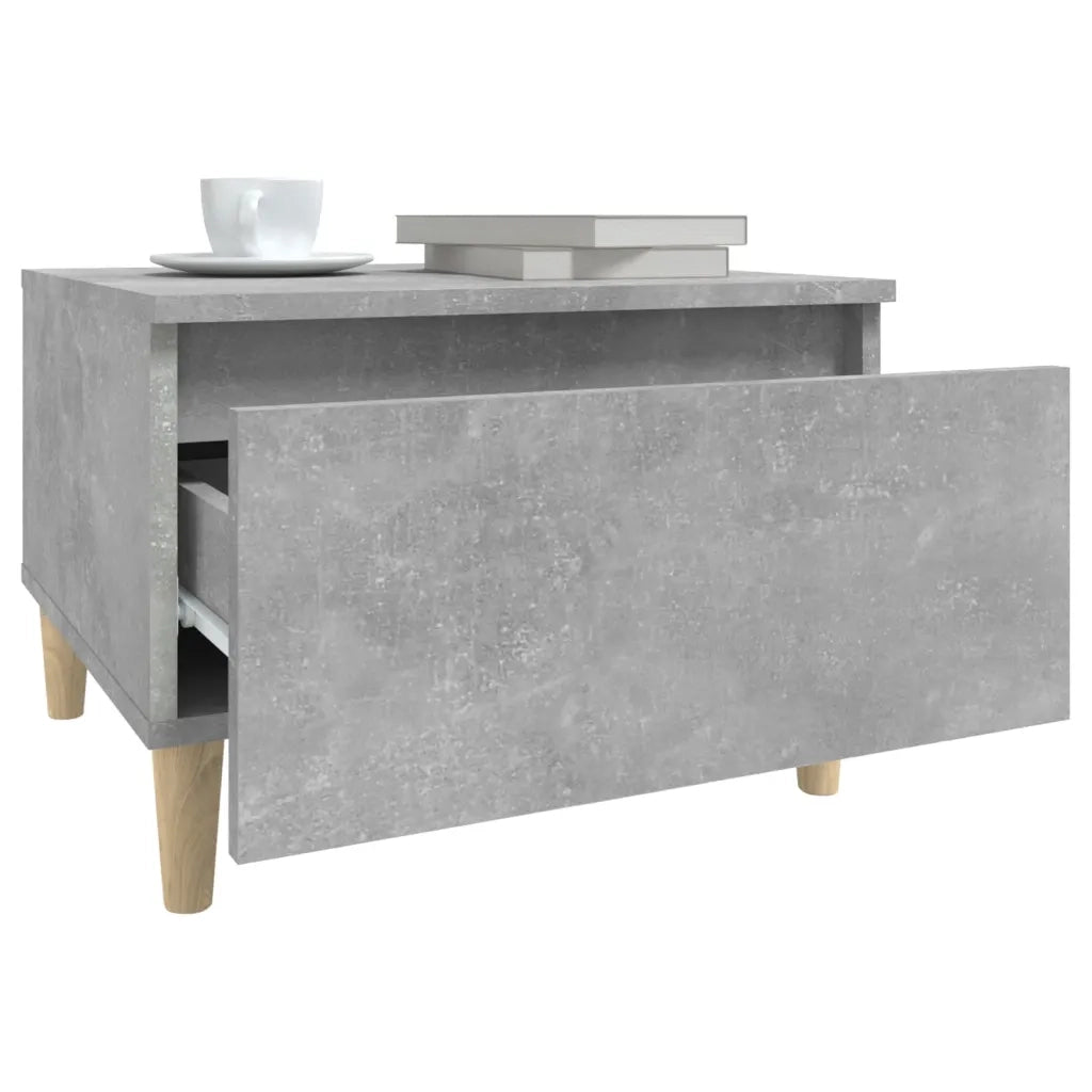 Tavolini 2pz Grigio Cemento 50x46x35 cm in Legno Multistrato 819509