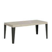 Tavolo allungabile 90x120/224 cm Flaris Premium Cashmere gambe antracite
