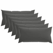 Federa 6 pcs HEERLEN Antracite 40 x 80 cm Poliestere 910007
