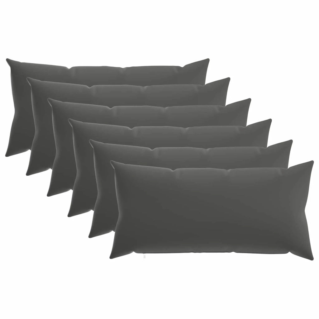 Federa 6 pcs HEERLEN Antracite 40 x 80 cm Poliestere 910007