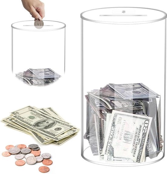 Scatola di Deposito Acrilica - Apribile in Alto - Deposito Transparente - Regalo di Compleanno per Adulti e Bambini - 153 x 153 x 254 cm