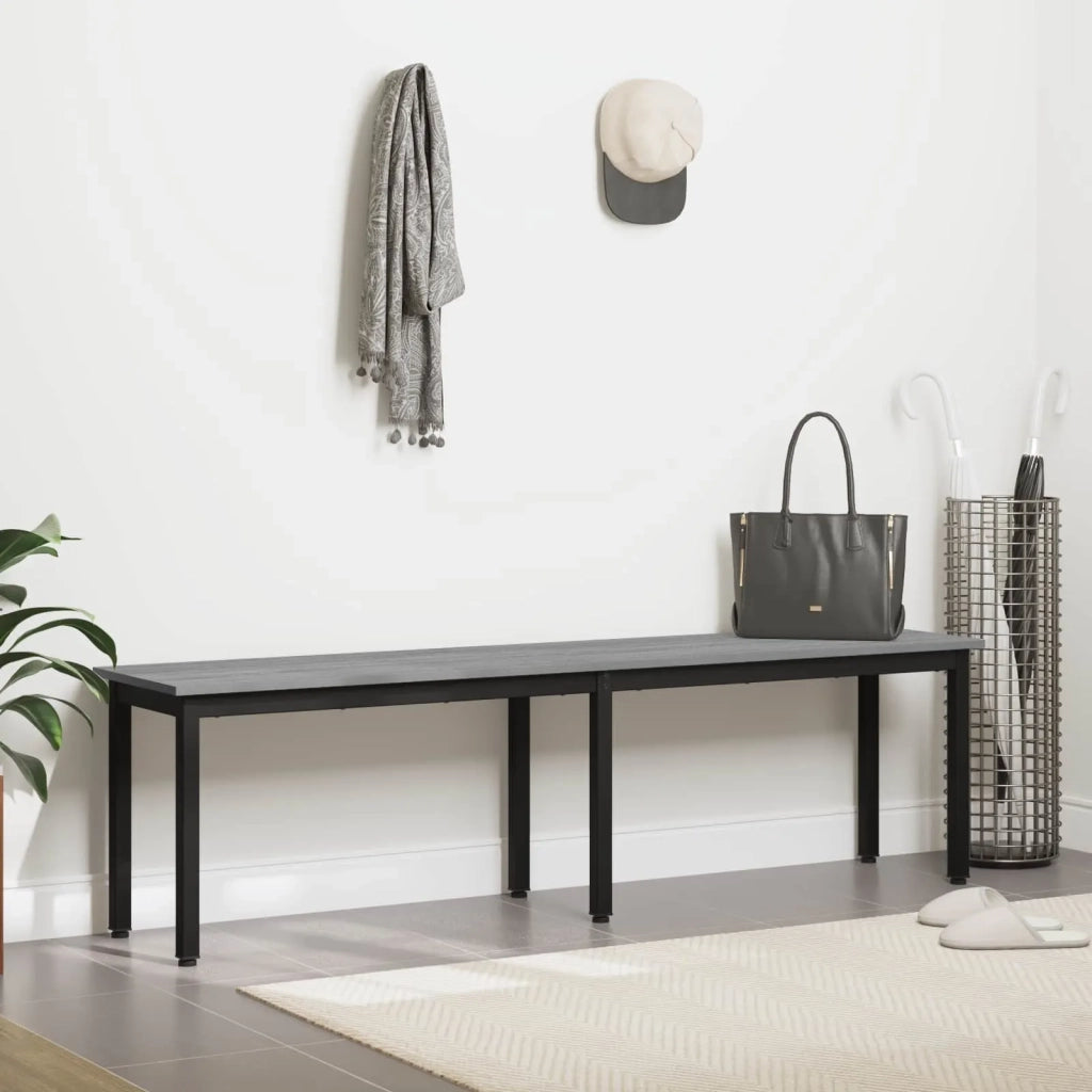 panchina Grigio Sonoma 160 x 35 x 45 cm Legno multistrato 892605