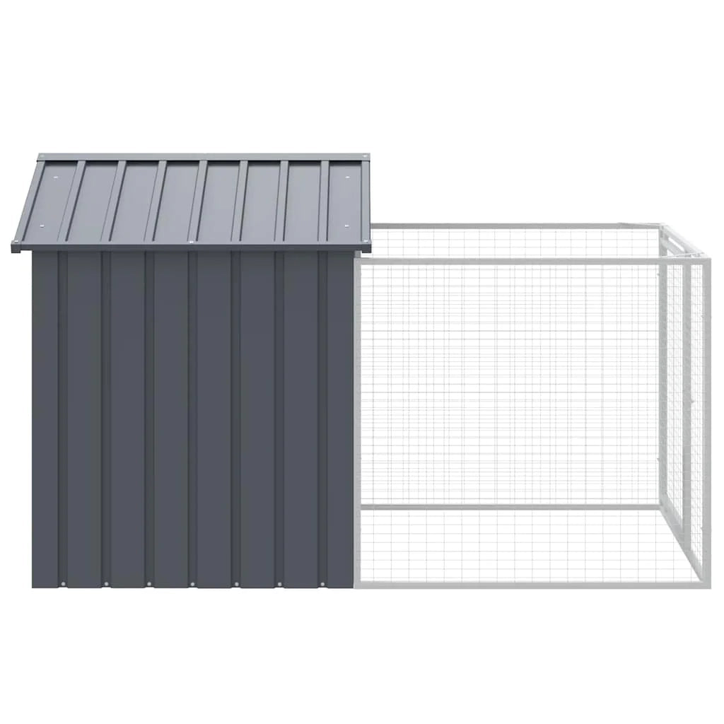 Cuccia per cani con recinto 117 x 201 x 123 cm antracite 02_0043468
