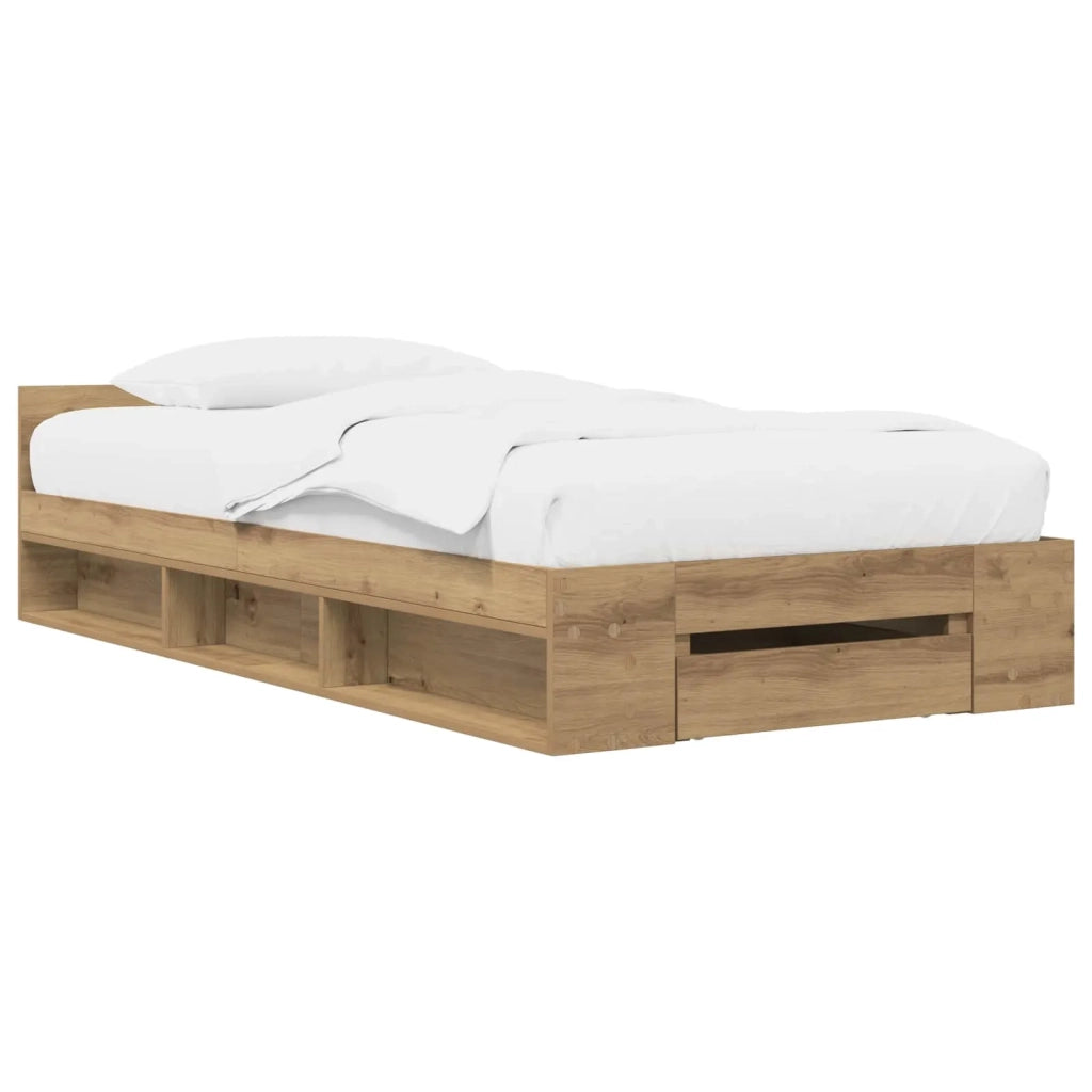 Telaio del letto con storage Rovere Artigianale 80 x 200 cm 3429604