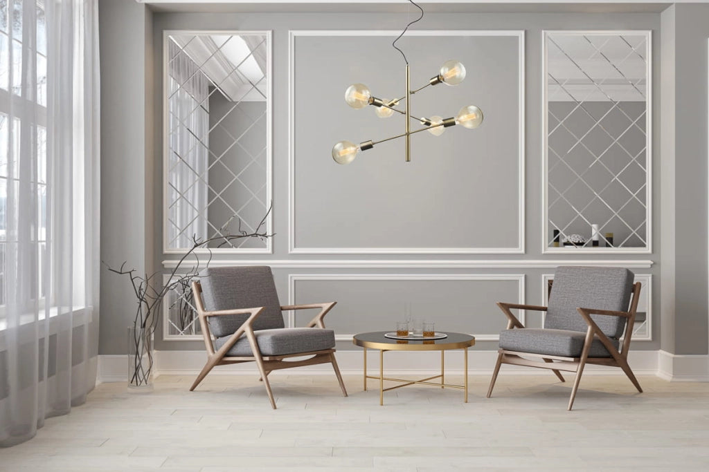 Lampadario Italux Madalyn moderno bronzo 6xE27 MDM3582/6