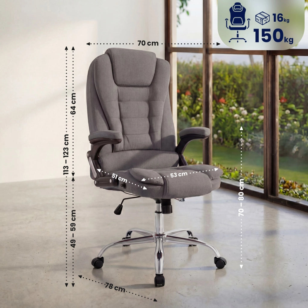 Sedia da ufficio in tessuto Thor 4