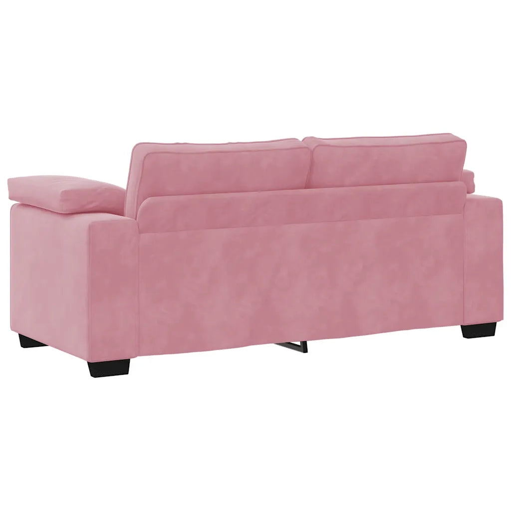 Divano Divanetto Rosa 140 cm in Velluto