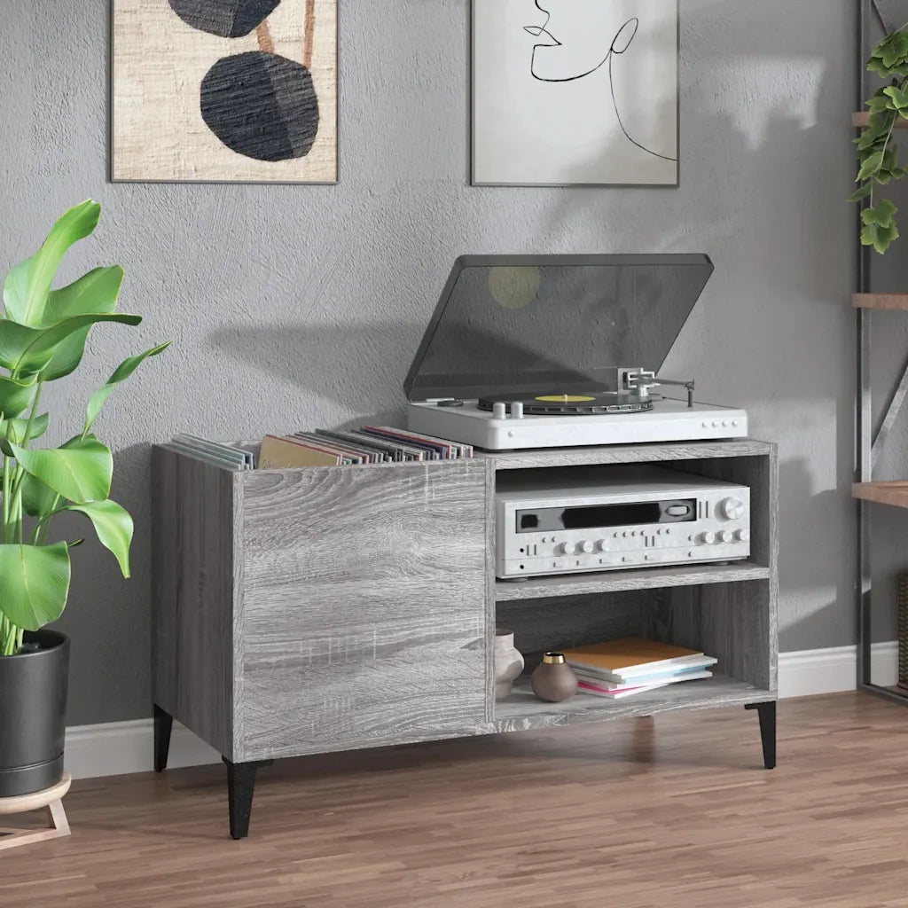 Mobile Porta Dischi Grigio Sonoma 84,5x38x48 Legno Multistrato CFW7893003