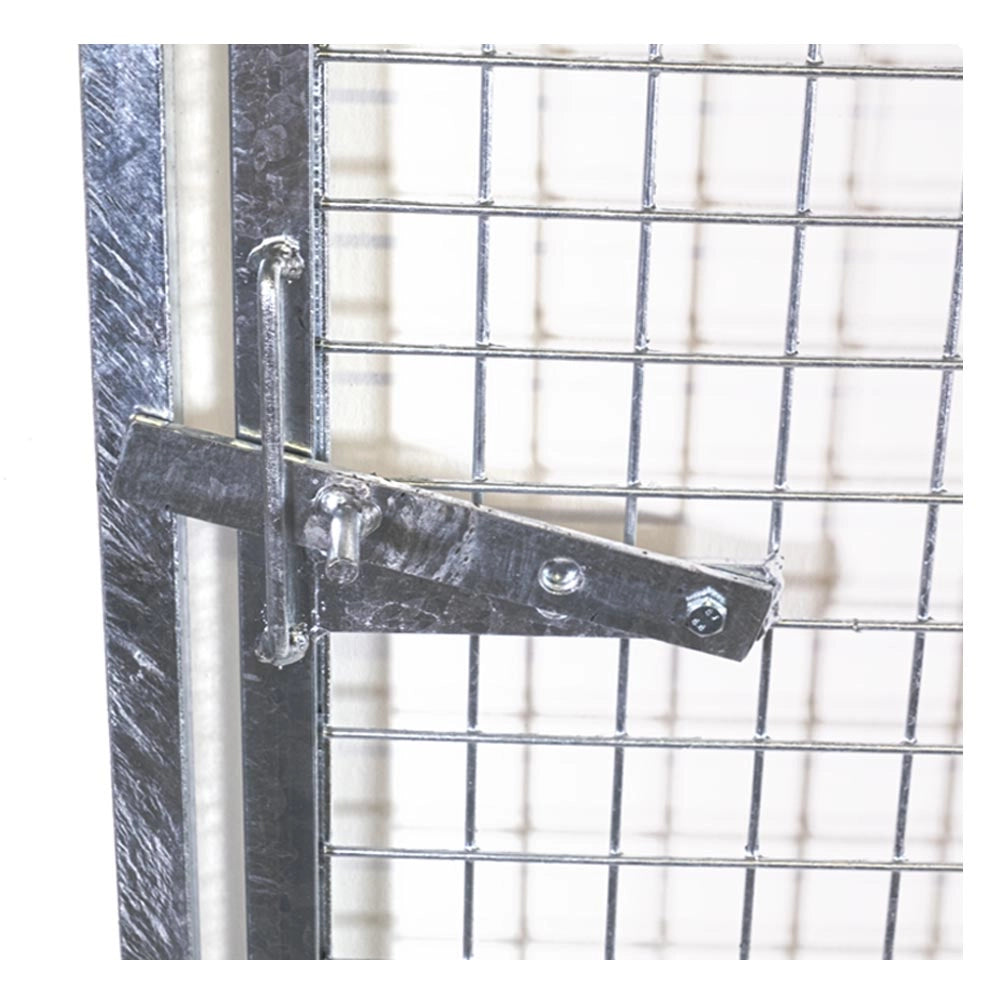 Pannello con porta in rete per box cani maglia 5x5 cm zincatura a caldo 100xh180 cm