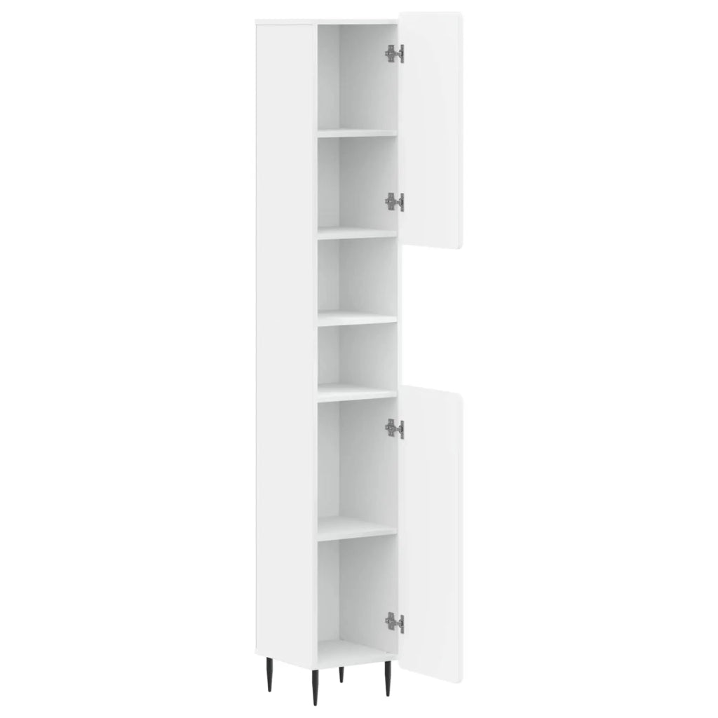 Armadio da Bagno con Ripiano Aperto ZWOLLE Bianco 896375