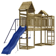 Altalene per parco giochi all'aperto scivolo altalene robuste giochi da giardino 362 x 560 x 264 cm legno di pino impregnato 02_0004787