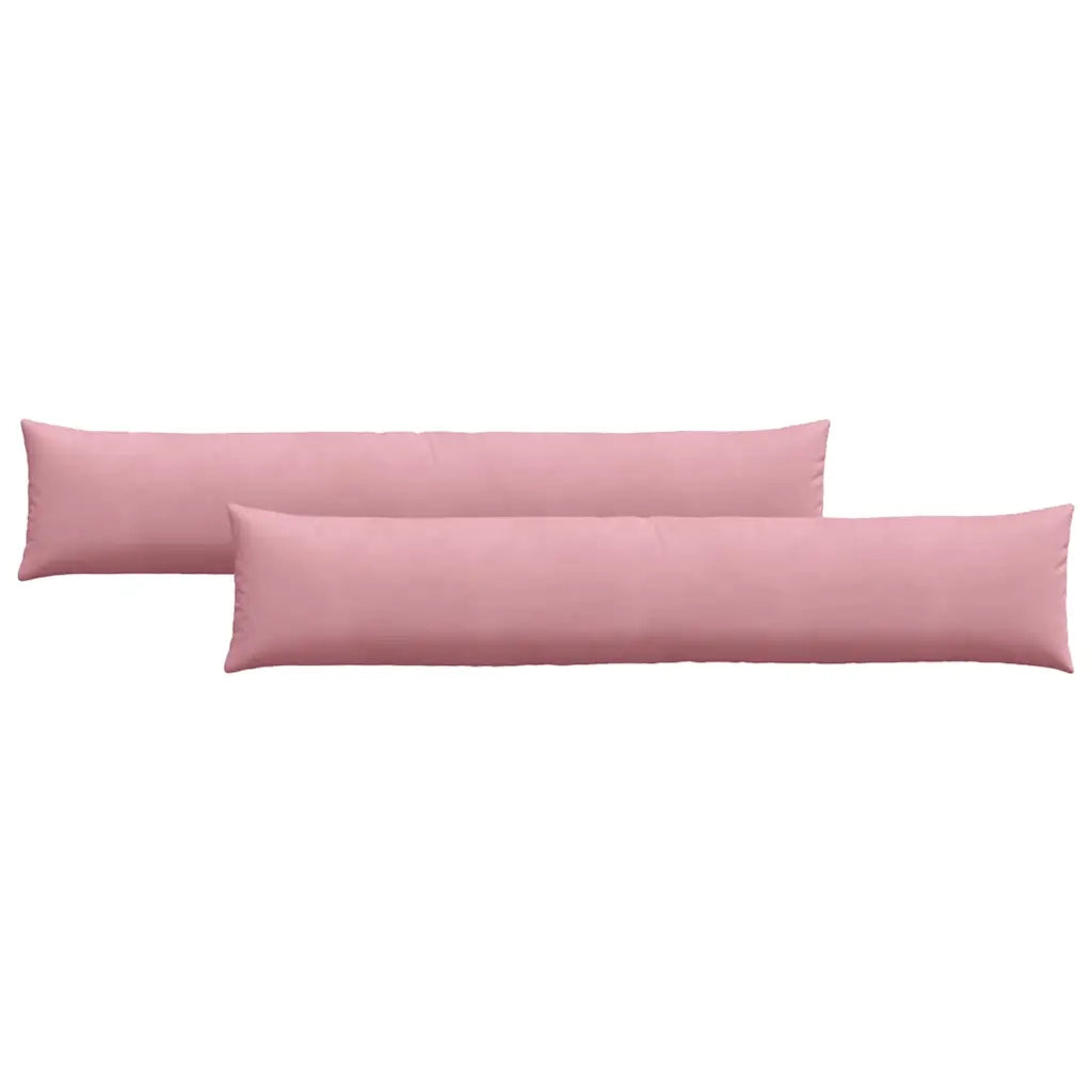 Cuscini da Divano 2 pcs Rosa 200 x 40 cm Tessuto in Cords