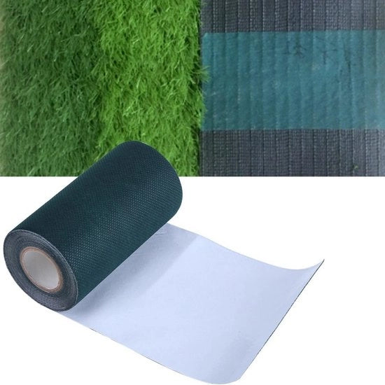 Tessuto di Finto Erba Autoadesivo 5 m x 15 cm - Autoadesivo - Finto Erba - Nastro di Connettore - Elevata Aderenza - Duraturo e Affidabile - Connettore di Finto Erba