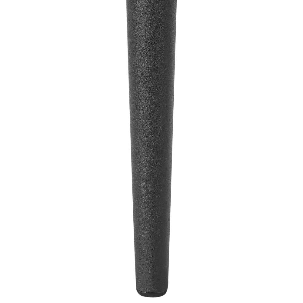 Set di 2 sedie da pranzo in velluto arancione gambe in ferro Nero sedie moderne imbottite