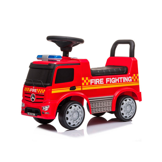 Camion dei Pompieri Cavalcabile 62,5x28,5x45 cm per Bambini Mercedes Rosso