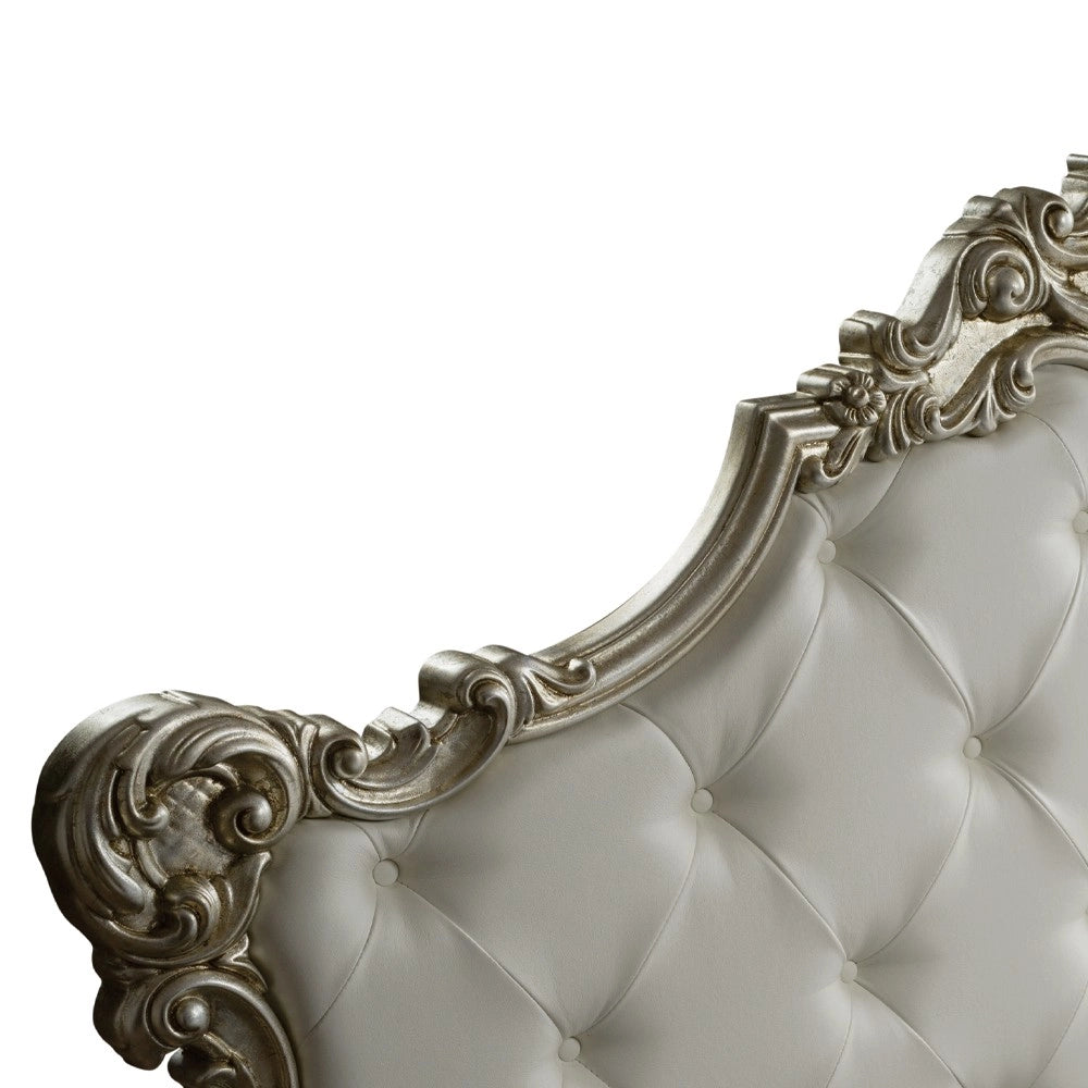 Letto matrimoniale con contenitore Savoia colore bianco