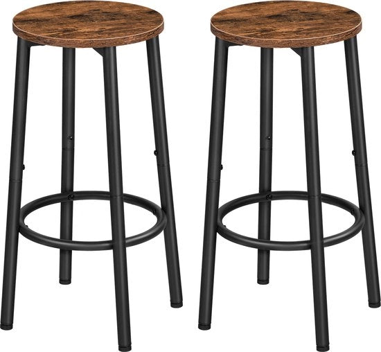 Set di Sedili da Bagno - 2 Pezzi - Sedili da Bagno Nordici - Sedili da Bagno di Lusso - Sedili da Bagno Industriali - Marrone/Nero
