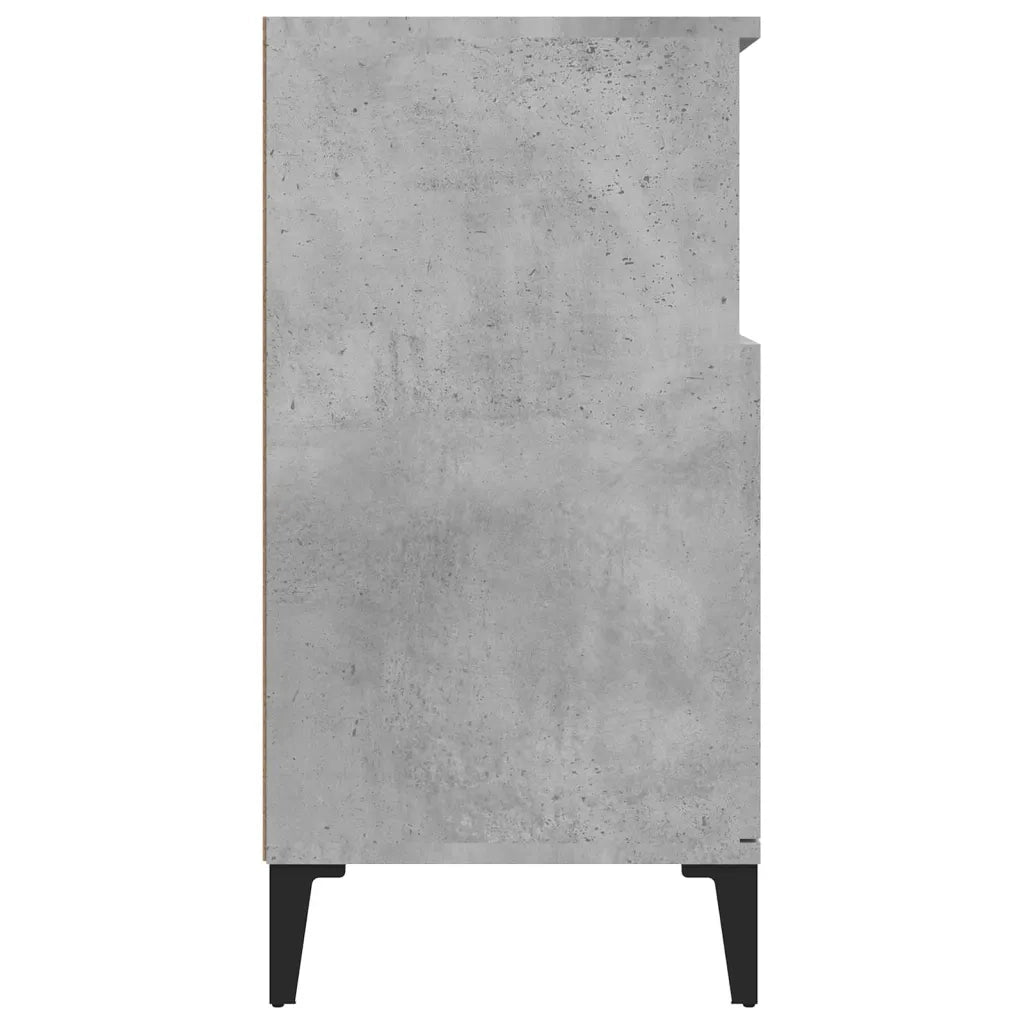 Credenza-Buffet-Armadio da cucina Grigio Cemento 60x35x70 cm in Legno Multistrato 312879