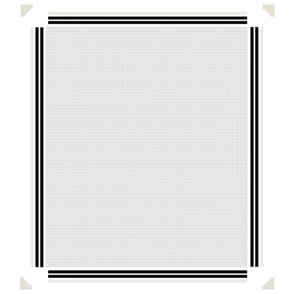 Zanzariera Magnetica per Finestre Bianca 100x120 cm 153851
