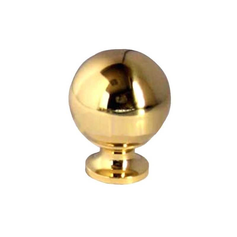 Pomolo Sfera Ottone Lucido mm 26