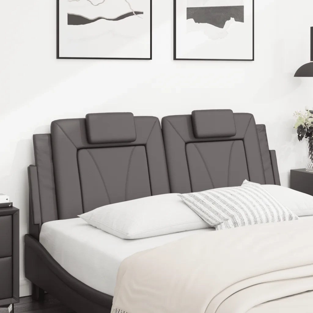 Cuscino Testiera Viana Grigio 120 cm in Similpelle CFW4446913