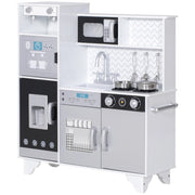 Cucina Giocattolo in Legno con Sonoro ¨C zephmum ¨C Bianco 60x30x80 cm