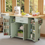Mobile Cucina con Cassetti e Ripiani ¨C Minimal ¨C 120x45x70cm Legno Bianco