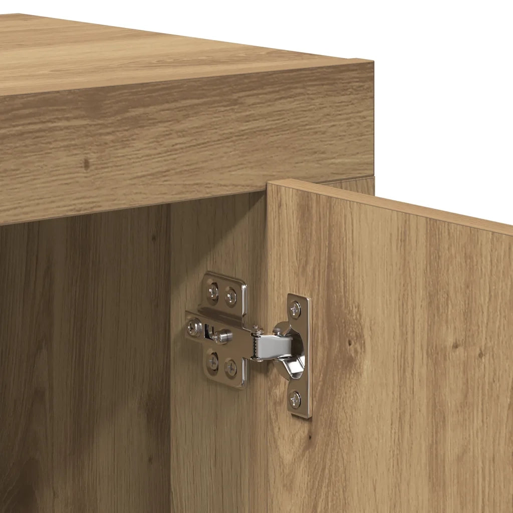Credenza Rovere Artigianale 92x35x75 cm in Legno Multistrato 856865