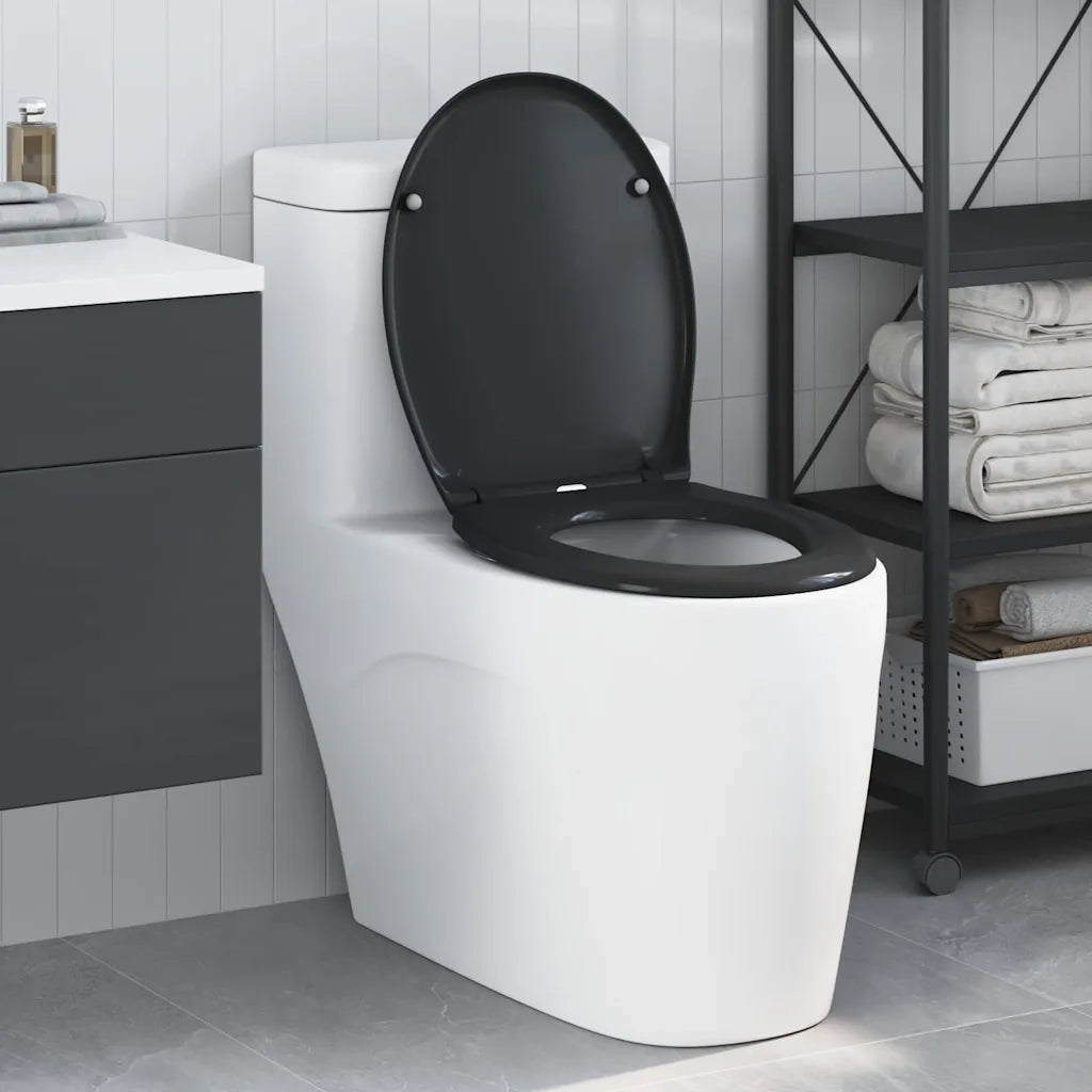 Sedile del WC Nero 47 x 37 x 4 cm Duroplast CFW7417667