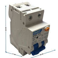 Chint 519860 nxbl40y c10 1p+n 6a 30ma 4,5ka interruttore magnetotermico