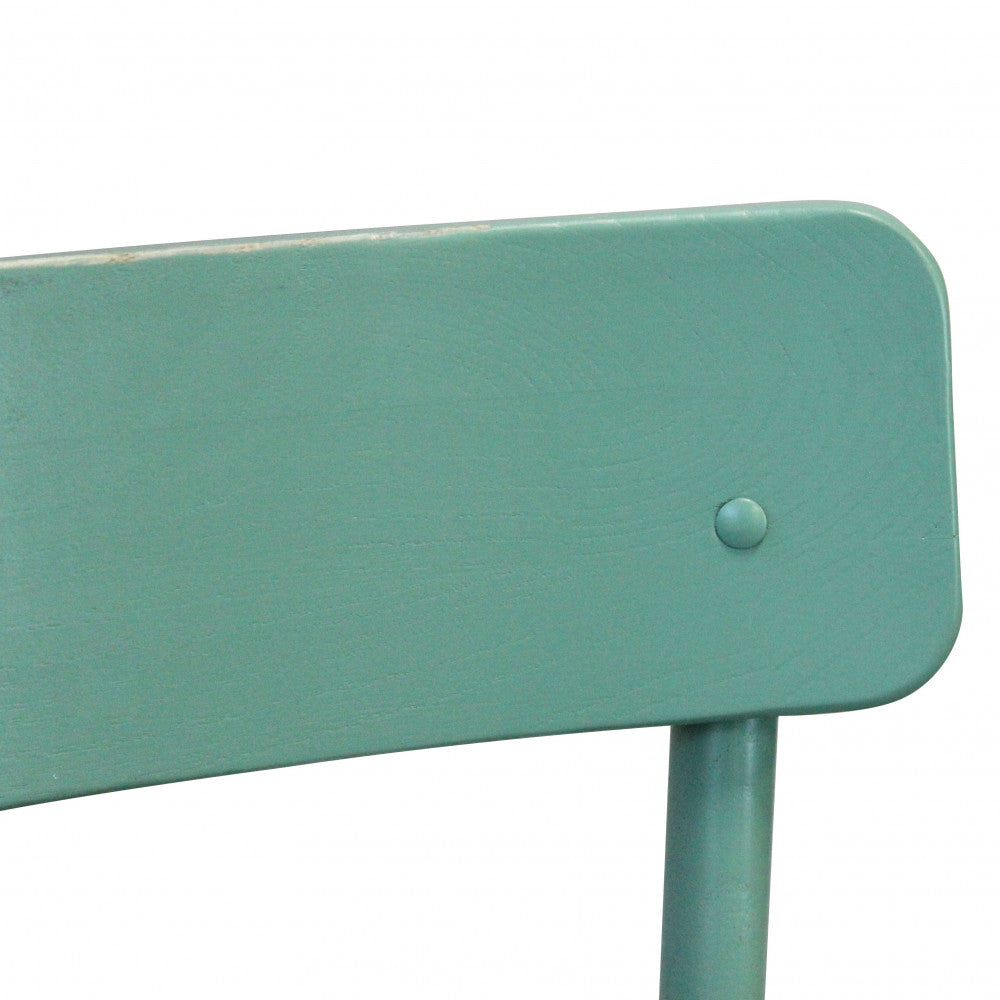 SEDIA IN LEGNO VERDE POLLY