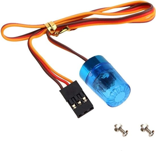 Accessorio di illuminazione LED blu per modelli a 1:14 - 4,8-6V - 5 modalità di illuminazione - 15x9mm - illuminazione per modelli RC