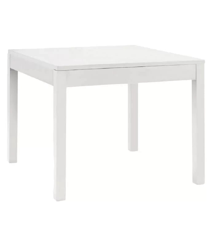Tavolo con piano fisso (80x80) laccato bianco opaco - Mobili 2G