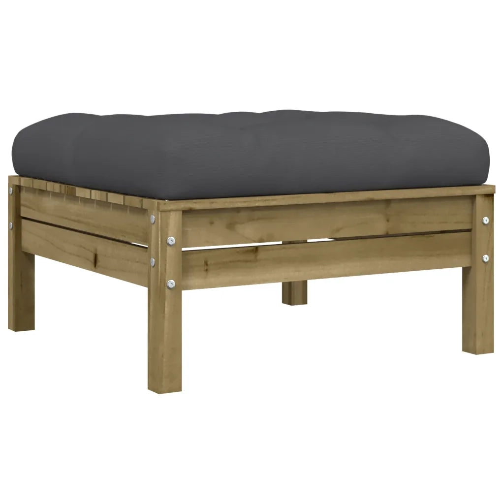 Set Divani da Giardino 5pz con Cuscini Legno Impregnato di Pino 3299395