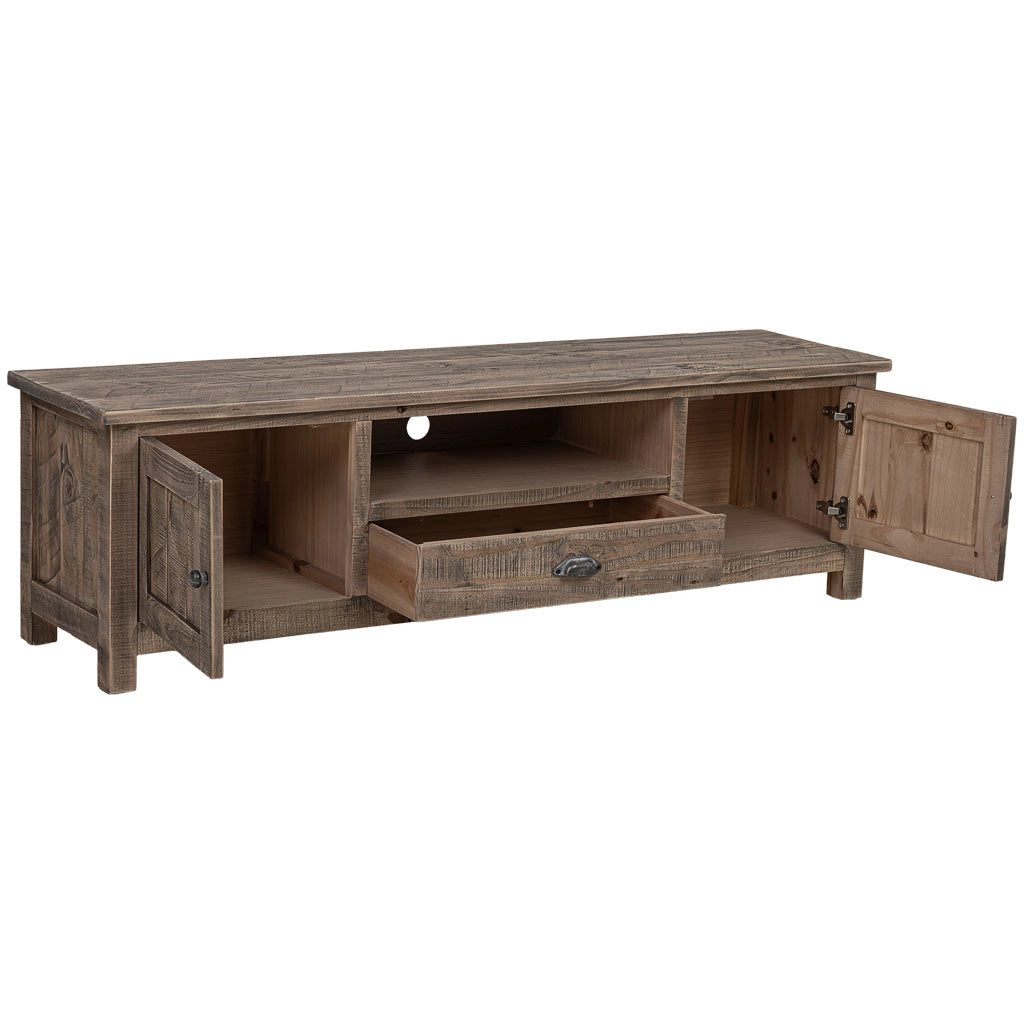 Mobiletto basso in legno marrone 160x40x46,5h cm