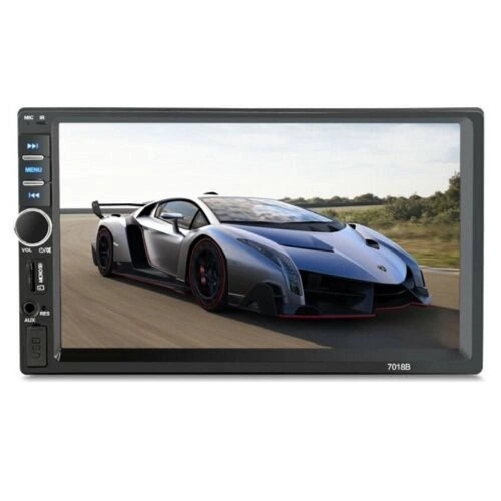 Trade Shop - Bluetooth Autoradio 7" 2 Din Touch Screen Stereo Mp5 Mp3 Media Player 7018b -