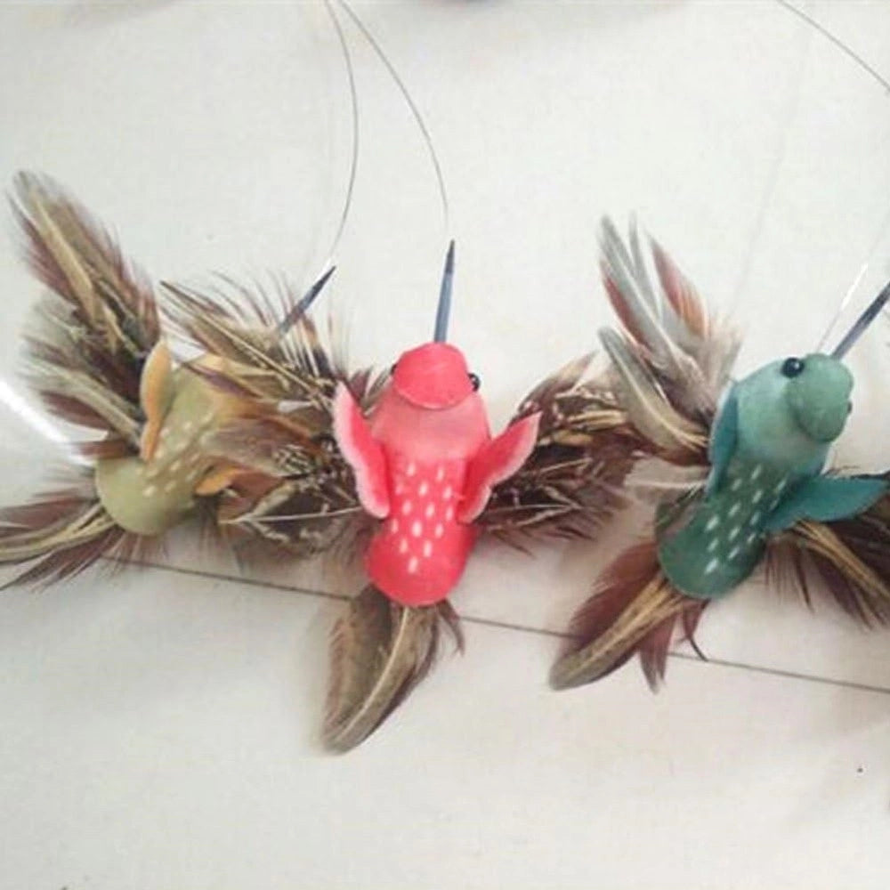 Trade Shop - Colibrì Volante A Energia Solare A Batteria Uccelli Svolazzanti Per Decorazione Esterna -
