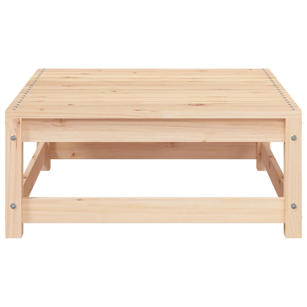 Divano da Giardino con Poggiapiedi 2 Posti Legno Massello Pino 837970