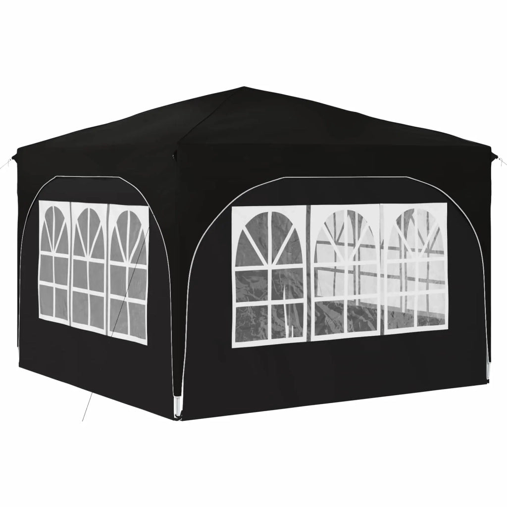 Tenda per feste a pop-up 290 x 290 x 245 cm Nero