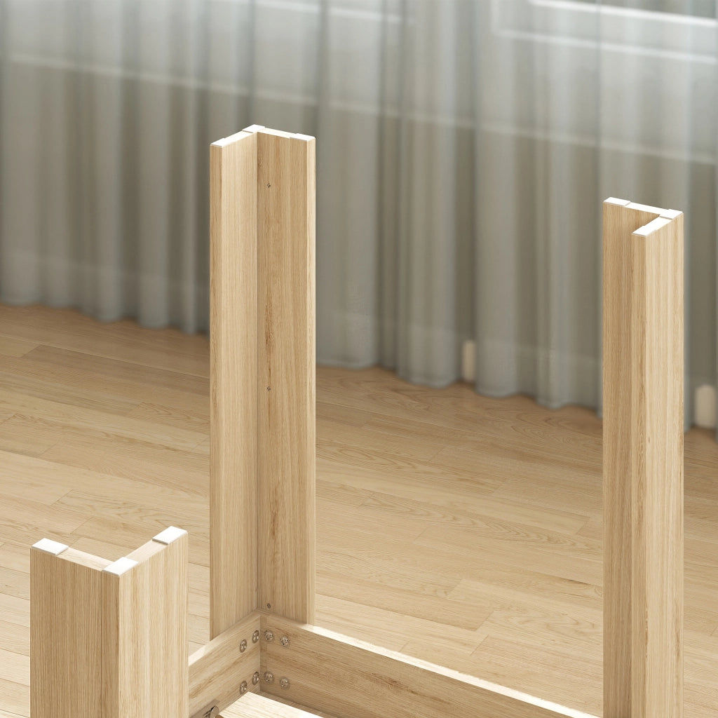 Tavolo Allungabile da Pranzo 140-180x80x75 cm per 6-8 Persone in MDF Color Legno