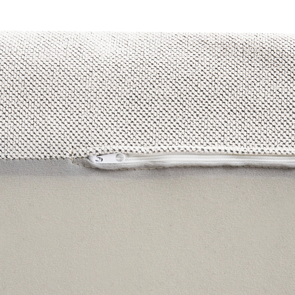 Chaise Lounge in poliestere bianco sporco imbottito senza braccioli Mobili per il soggiorno moderni e alla moda